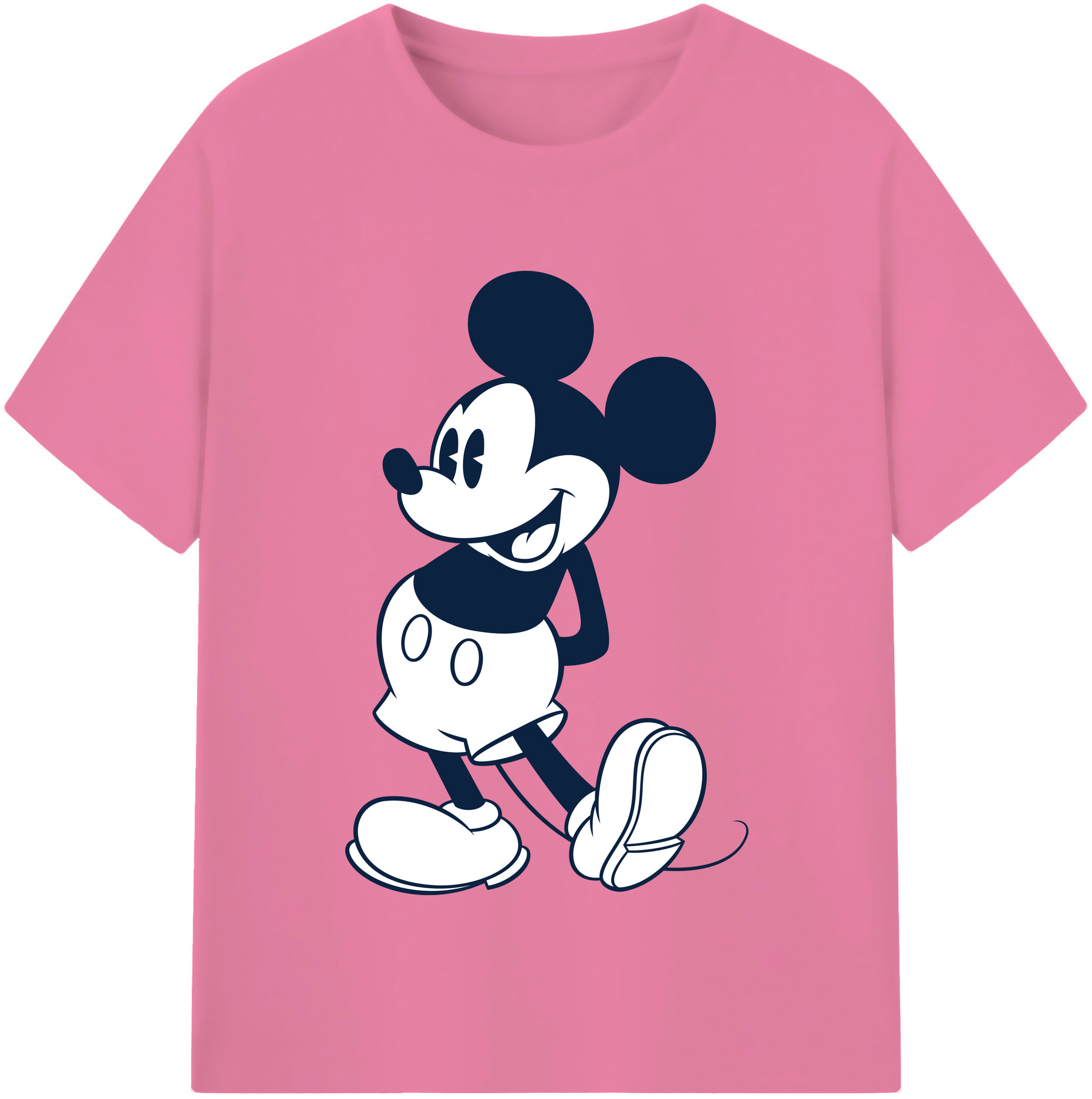 （画像用） ミッキーマウス Mickey Mouse 綿100％半袖Tシャツ（フロントプリント）